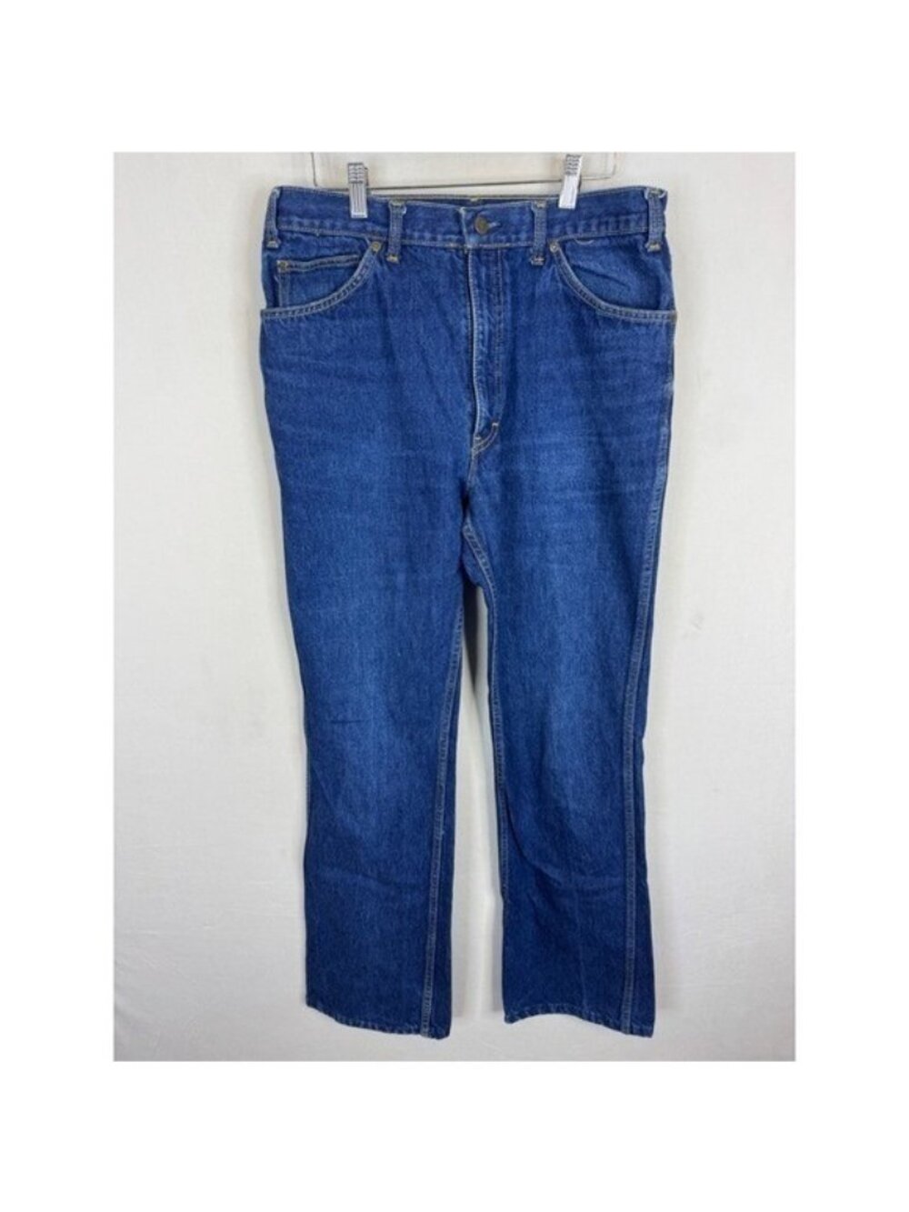 Lee Vintage 80s Mens Straight Leg Jeans Medium Wash Made in Canada 34x34